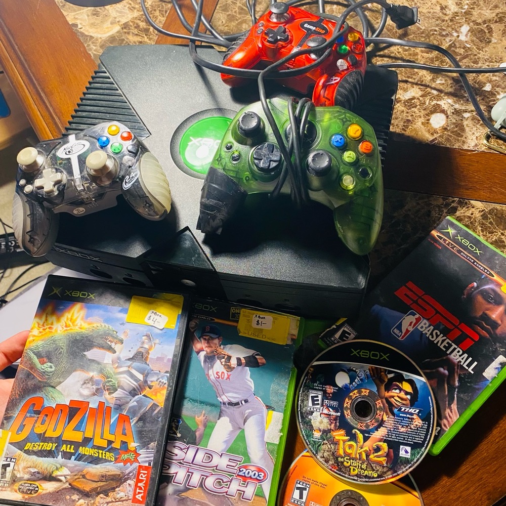 RETRO Xbox 360 with Games Bundle SET - For parts